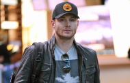 Supernatural's Jensen Ackles arriving at YVR 11/06/2014